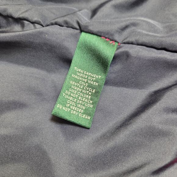 Ralph Lauren Pink Full Zip Quilted Puffer Vest Women’s Size Large Bright - Picture 12 of 12